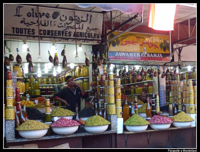 Aceitunas zoco Marrakech
